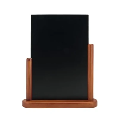 Image de Securit (ELE M LA) Tableau noir élégant en bois avec finition acajou laqué 21 x 30 cm