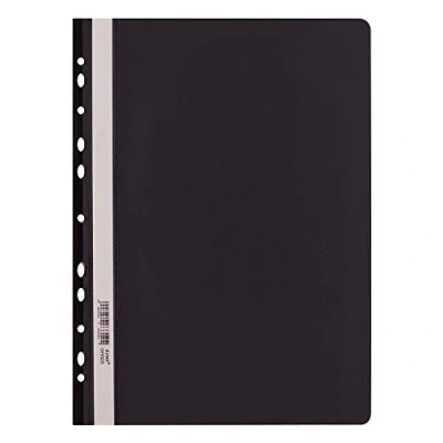 Image de D.RECT Chemise Lux PP A4 avec perforation en film polypropylène Noir