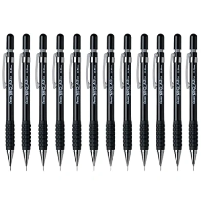 Image de Pentel Réf A315 A Porte mine avec grip caoutchouc 2 x HB 0,5 mm Corps noir Lot de 12