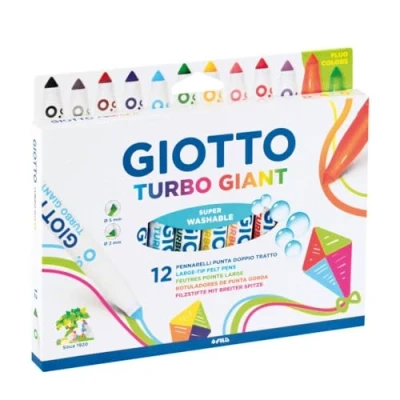 Image de GIOTTO Turbo Giant Etui 12 feutres (dont 2 fluo)