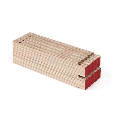 Image de Metrie™ BLOCK72 10x Règle Pliante en Bois de 2 m long, graduée avec Graduation duplex Fabriqué dans EU