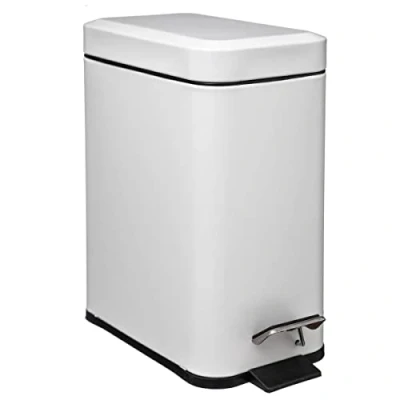 Image de 5 five simply smart JJA Poubelle Rectangle 5L Mat Blanc