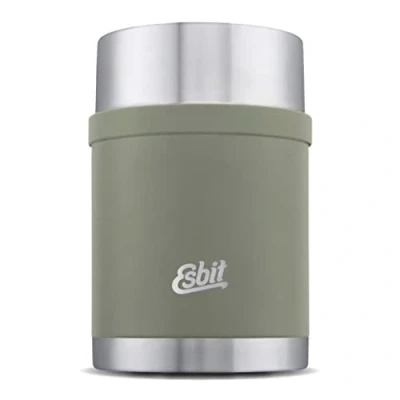 Image de Esbit Récipient isotherme Sculptor pour aliments de maintien au chaud 750 ml en Stone Grey acier inoxydable chauds et froids