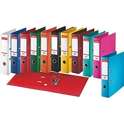 Image de Esselte 320820 Classeur à levier Format A4 Capacité 350 feuilles Rouge
