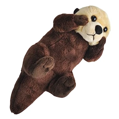 Image de Wild Republic Calls Loutre de Mer, Cris Authentiques d’Animaux, Peluche Jouet, 20 cm, Cadeau Naissance, Sonore, Rembourrage Fabriqué à Partir Bouteilles d’Eau Recyclées