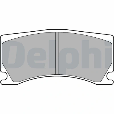 Image de DELPHI LP3174 Jeu de plaquettes frein non préparé pour indicateur d&#039;usure avec tôle anti bruit sans accessoires PEUGEOT: 308 II 3/5 portes