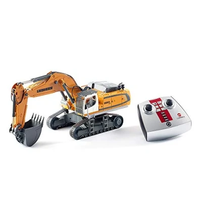 Image de siku 6740 Pelleteuse sur chenilles multifonctions télécommandée Liebherr R980 SME à piles, 1:32, Télécommande incluse, Métal/Plastique, Multifonctions, Jaune