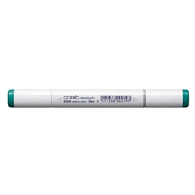 Image de COPIC Sketch BG49, Duck Blue, Twin Marker avec Une Pointe de Largeur Moyenne et « Brush ».