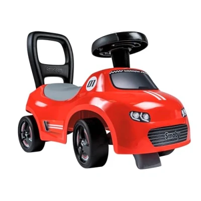 Image de Smoby Porteur Auto Rouge Fonction Trotteur Volant Directionnel pour Enfant Dès 10 Mois Coffre à Jouets 7600720541