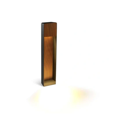 Image de Marset Lab B60 Borne de Jardin Graphite Grey/Rust Texture