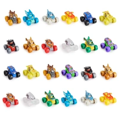 Image de Monster Jam, Mini camion monstre mystère officiel de collection (les styles peuvent varier), échelle 1:87