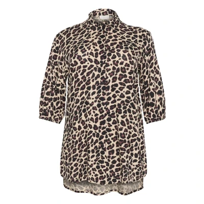 Image de Kaffe Curve Sonna Chemisier, Femme, Taille: 48, Leopard print
