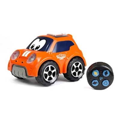 Image de TOOKO JUNIOR Voiture Télécommandée Multidirectionnelle Qui Peut Aussi Te Suivre Effets Sonores et Lumineux Jouet maternelle Dès 2 Ans, 81472, Follow Me