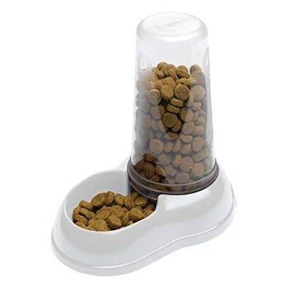 Image de Ferplast Distributeur D&#039;Eau Ou Nourriture pour Chats et Chiens Azimut 1500 Dispenser Animaux 1,5 Litres Mangeoire 16,5 X 25 H 24,5 cm Blanc