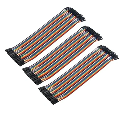 Image de Aihasd 120PCS 30cm Femelle à Dupont fil Cavalier câble pour Breadboard de test circuit