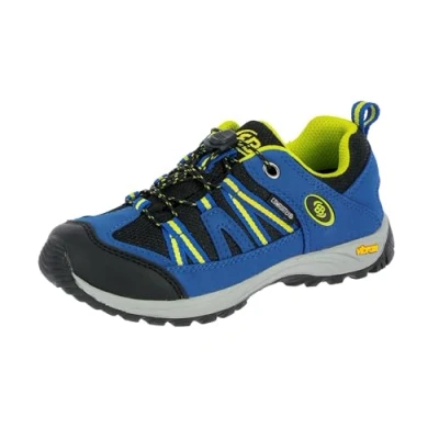 Image de Brütting Ohio Low Chaussures de Trekking et randonnée, Bleu Noir Citron, 26 EU