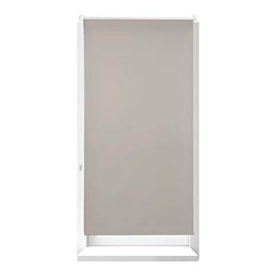 Image de Relaxdays 10026663_733 Enrouleur, store occultant, Support Chaînette latérale, Fixation fenêtre, 210x66 cm, marron, polyester, aluminium, plastique, 210 x 70 4,5 cm