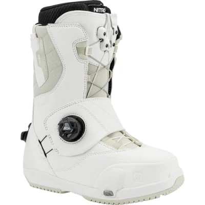 Image de Nitro Cave Step on TLS Bottes de Snowboard pour Femmes, Blanc, 26.5