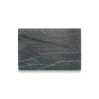 Image de Zeller 26256 Ardoiser Planche à découper Verre de Sécurité Gris 30 x 20 0,8 cm