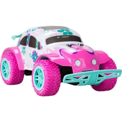 Image de Silvertlit EXOST Voiture Télécommandée Tout Terrain Pixie Rose la Plus Coquette des Voitures inspiré de Coccinelle Vitesse : 12km/h Batterie incluse RC pour Enfant Dès 5 ans 54756