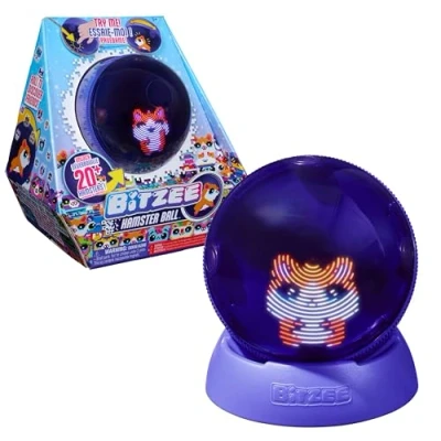 Image de Bitzee Boule Hamster Mon Animal Interactif Digital Qui Réagit Au Toucher et Aux Mouvements Ecran Tactile avec 20 Animaux Interactifs Sons Réactions Jeux Jeu pour Enfant 5 +