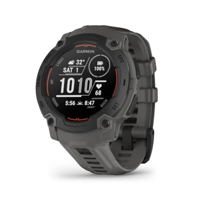 Image de Garmin Instinct 3, AMOLED Montre GPS Robuste et connectée Vert d&#039;eau avec Bracelet Boîtier 45 mm