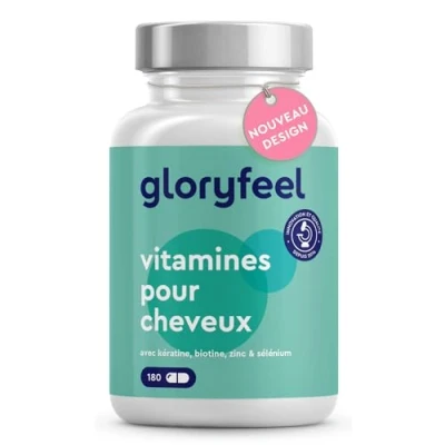 Image de Vitamines avec Biotine, Zinc &amp; Sélénium, Pousse Cheveux, Anti Chute de 180 Capsules (3 Mois), Extrait Millet et Kératine, 24 Minéraux , Sans Additifs