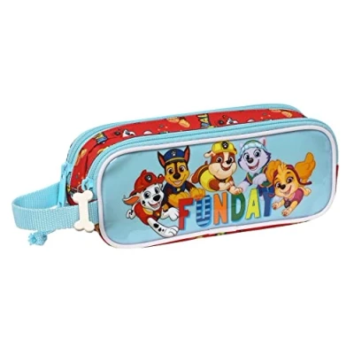 Image de PAW PATROL Funday Trousse pour enfant enfants de 5 à 14 ans, confortable et polyvalent, qualité résistance, 21 x 6 8 cm, Rouge bleu clair, Estándar, décontracté