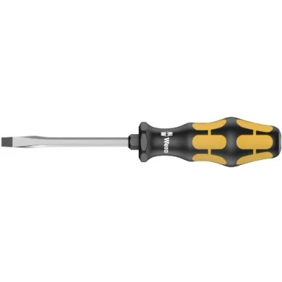 Image de Wera 05018301001 932 AS Tournevis pour vis à fente, 1.0 x 5.5 113 mm, Noir/jaune
