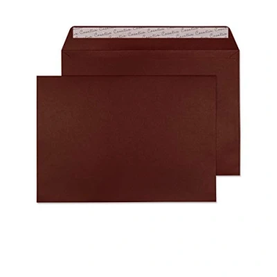 Image de Blake Creative Colour C4 229 x 324 mm 120 g/m² Enveloppes Bande Adhésive (63422) Bordeaux Boîte de 10