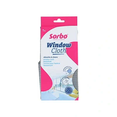 Image de Sorbo Chiffon pour fenêtre, sans Traces, Ultra Absorbant, Anti Rayures, idéal polir Les fenêtres et Le Verre, réutilisable, Lavable en Machine, 10 x 25 cm, Bleu