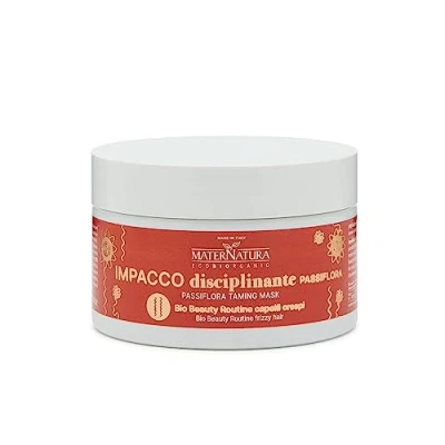 Image de Maternatura, Masque Discipline pour Cheveux Frisés à la Passiflore, Réparation, Force et Brillance une Chevelure Parfaite, Routine Beauté Bio Frisés, Made in Italy 100 ml