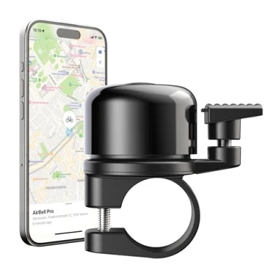 Image de AirBell Pro Sonnette de vélo, avec tracker intégré, pour Apple Localiser mon réseau AirTag Alternative