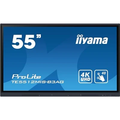 Image de iiyama 55 iiWare10, Android 11, 40 Points PureTouch IR with, W128829871 (40 with Zero Bonding, 3840x2160, UHD IPS Panel, Metal Housing, Fan Less, Speaker)