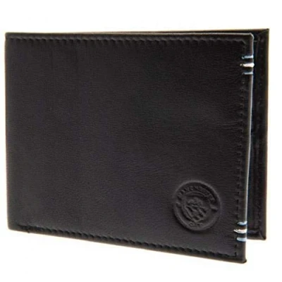 Image de Manchester City FC Portefeuille en cuir cousu Noir Taille Unique