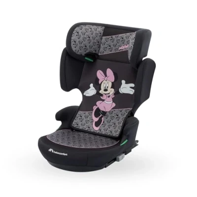 Image de Bebeconfort Disney RoadFix i Size, Siège Auto Rehausseur à Dossier, 3,5 12 ans (100 150cm), Minnie Mouse, Pliable, Léger (4,4 kg), 14 Positions d&#039;Appui tête, Rembourré, Authentic