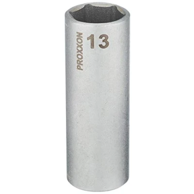 Image de PROXXON 2223779 Douille 1/4 &quot;hexagonale longue 13 mm Argent/Vert
