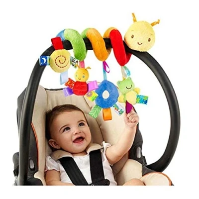 Image de CaCaCook Jouet Poussette Spirale, Spiral Peluche Suspendu pour Bébé éducatif, Hochet déveil Berceau Poussette, 28 * 25CM