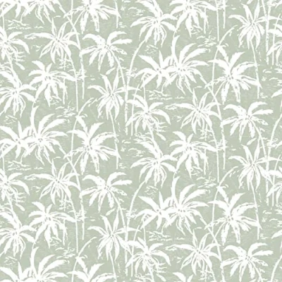 Image de d c fix nappe de table toile cirée Manhattan Palmiria vert anti tache en plastique PVC linge enduite pour intérieur et extérieur 150 cm x 220 rectangulaire
