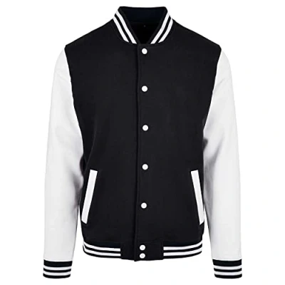 Image de Build Your Brand Bb004 basic College Jacket, Noir/Blanc, L Hommes