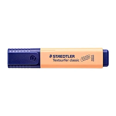 Image de Staedtler Textsurfer Classic, Surligneur avec grand réservoir d&#039;encre, séchage rapide sur le support, Largeur de trait 1 à 5 mm, , Lot 10 surligneurs couleur pêche 364 C 405