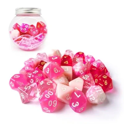 Image de Bescon Polyhedral RPG Dice Full 35pcs Blossom Set, DND Role Playing Game 5X7pcs