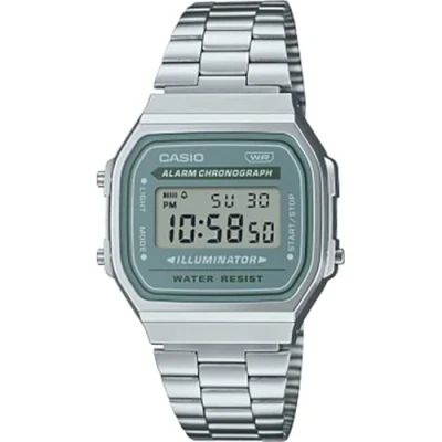 Image de Casio Unisex Montre à affichage digital silvercoloured/petrol, Taille: One Size, Silver coloured/petrol