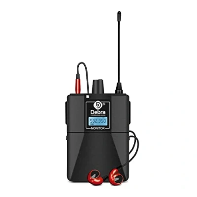 Image de D Debra Bodypack avec écouteur Uniquement pour Le système de Monitoring auriculaire sans Fil ER 202 &amp; 102, ne Peut Pas être utilisé Seul (Only 1 Bodypack)