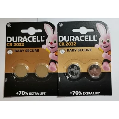 Image de Lot DE 4 Piles DURACELL CR2032 2 Blister A Lithium 3V