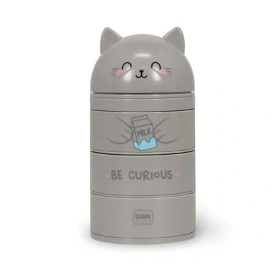 Image de Legami Organiseur de bureau, bureau avec 3 tiroirs à ouverture latérale, compartiment supérieur fermeture coulissante, Thème Kitty