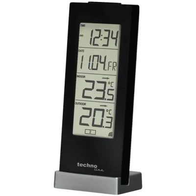 Image de Station météo TECHNO LINE WS 9767 Température intérieure/extérieure Alarme réveil Couleur noire