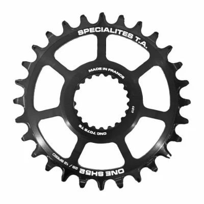 Image de Plateau disque de vélo mono direct mount Specialités T.A. VTT Shimano XTr M9100 XT M8100 Slx M7100 Ta One Sh52 Comp M900 10 11 12V.