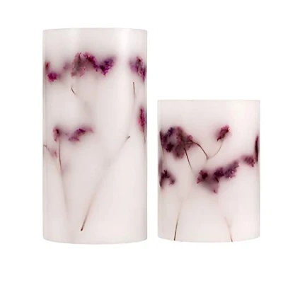 Image de Pauleen 48129 Shiny Bloom Candle Cire avec Pile minuterie de 6 Heures Bougies LED kit 2, 0.2 W