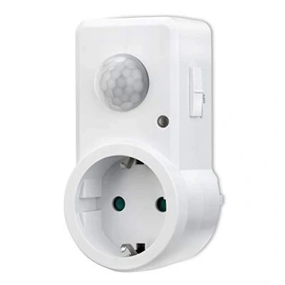 Image de conecto CC50212 Détecteur de mouvement infrarouge (CC IM060) Installation en intérieur, Adaptateur, IP20, zone travail 120/9m (1 pièce), blanc